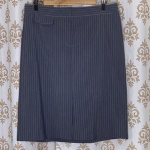 Kenar pinstriped gray skirt 14 NWT